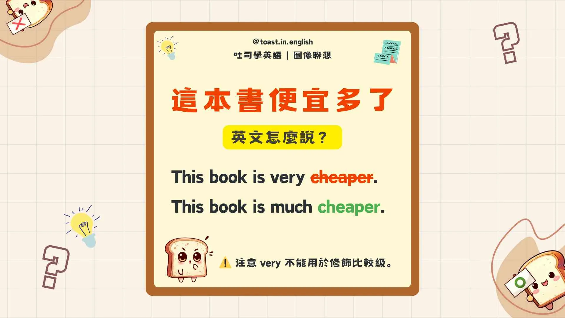 Very 副詞常犯中翻英 