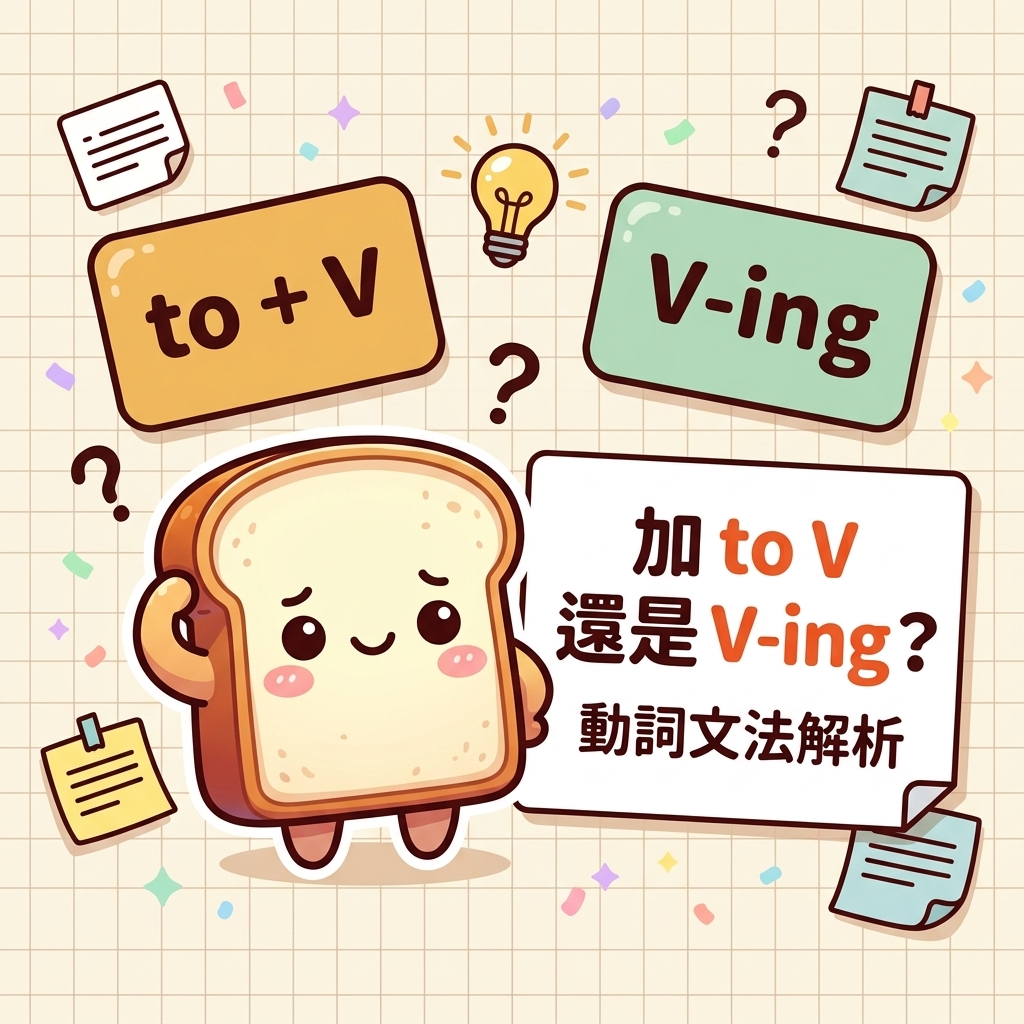 動詞文法 | 加 to 還是 V-ing